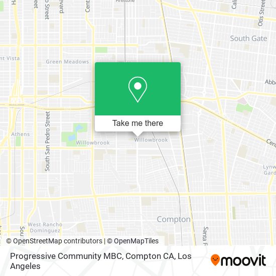 Progressive Community MBC, Compton CA map