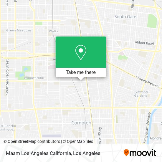 Maam Los Angeles California map