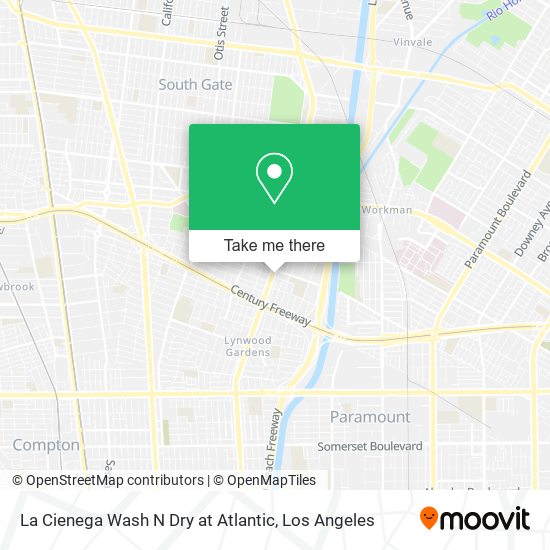 Mapa de La Cienega Wash N Dry at Atlantic