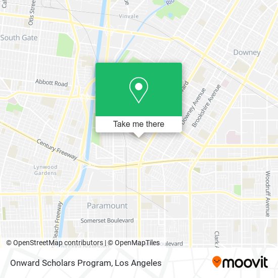 Onward Scholars Program map