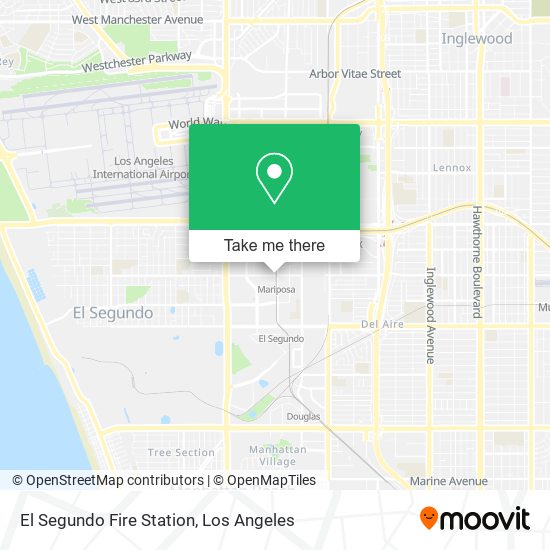 El Segundo Fire Station map