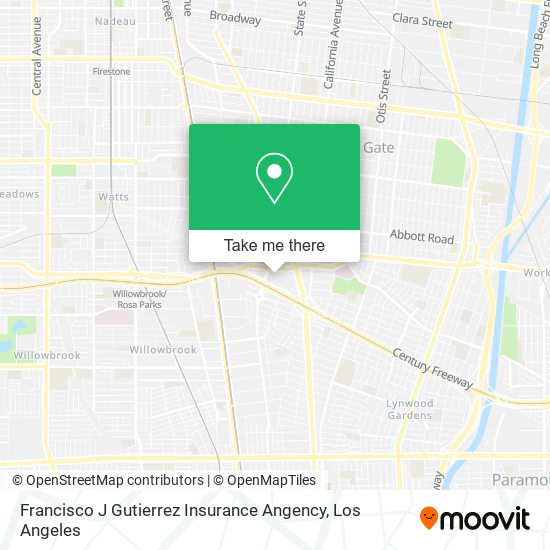 Mapa de Francisco J Gutierrez Insurance Angency