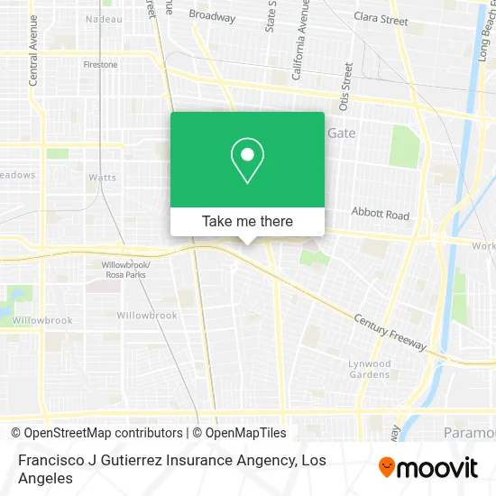 Francisco J Gutierrez Insurance Angency map