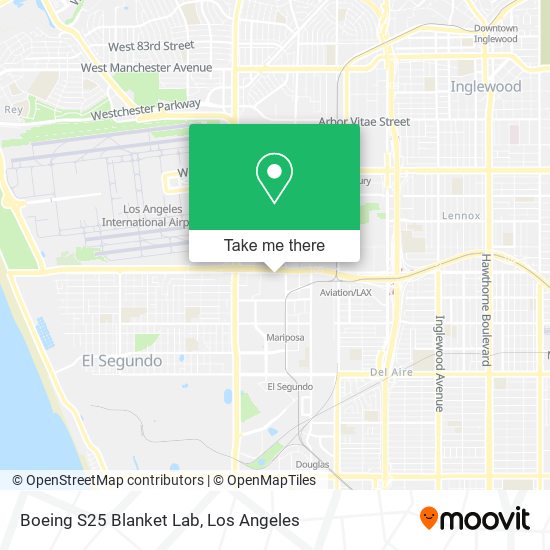 Boeing S25 Blanket Lab map