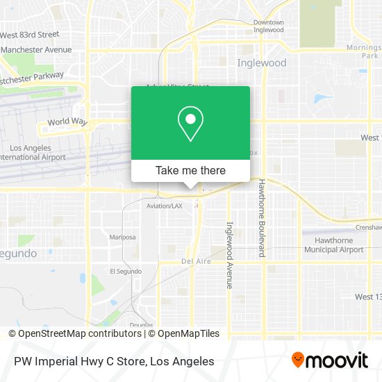 PW Imperial Hwy C Store map