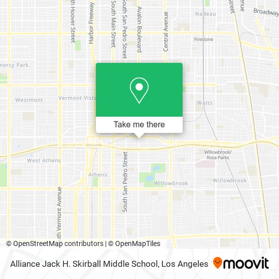 Mapa de Alliance Jack H. Skirball Middle School