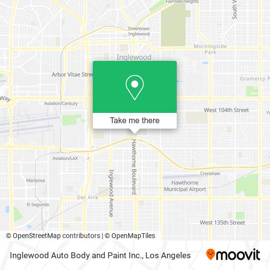 Inglewood Auto Body and Paint Inc. map