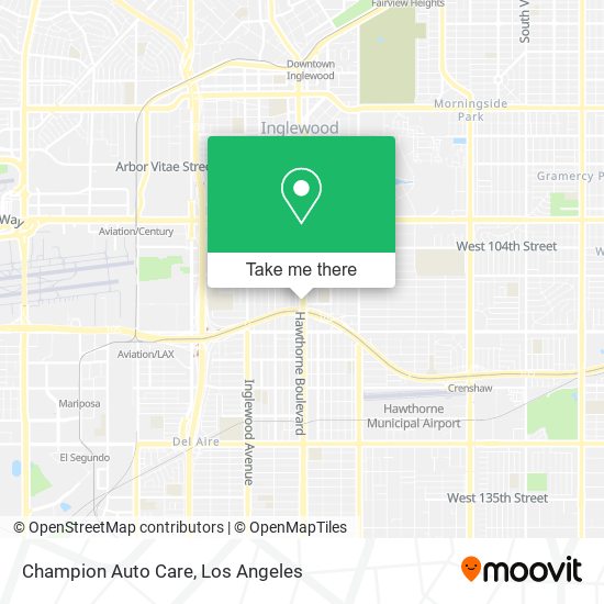 Champion Auto Care map