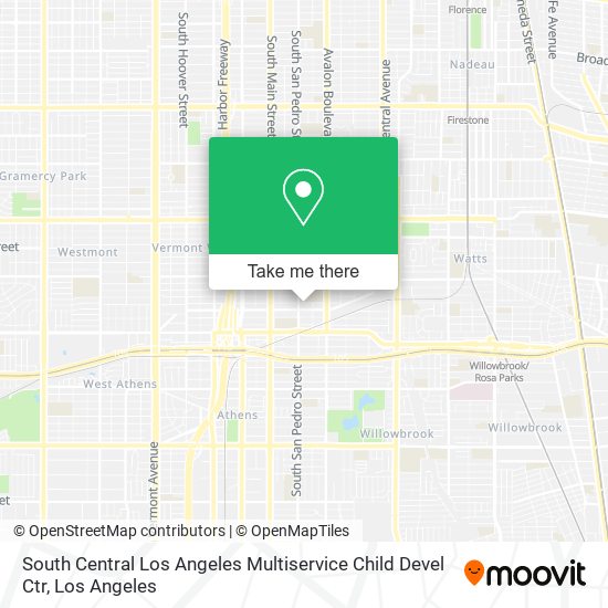 South Central Los Angeles Multiservice Child Devel Ctr map