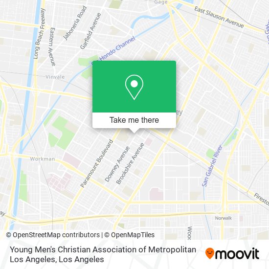 Young Men's Christian Association of Metropolitan Los Angeles map