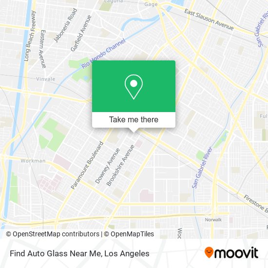 Mapa de Find Auto Glass Near Me