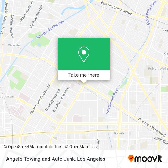 Angel's Towing and Auto Junk map