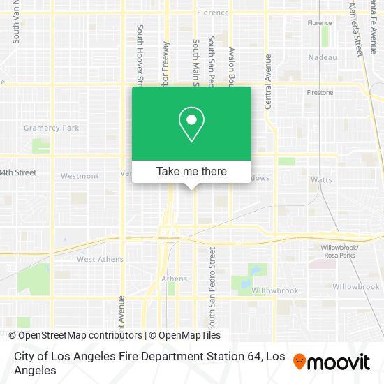 City of Los Angeles Fire Department Station 64 map