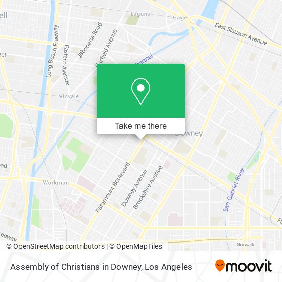 Mapa de Assembly of Christians in Downey