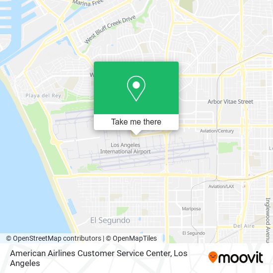 American Airlines Customer Service Center map