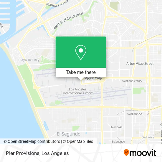 Pier Provisions map