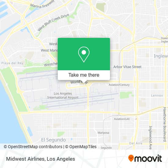 Midwest Airlines map
