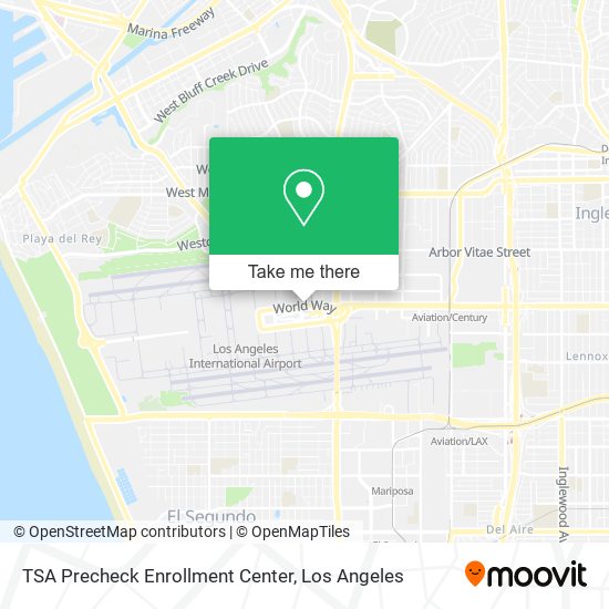 Mapa de TSA Precheck Enrollment Center