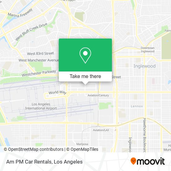 Mapa de Am PM Car Rentals