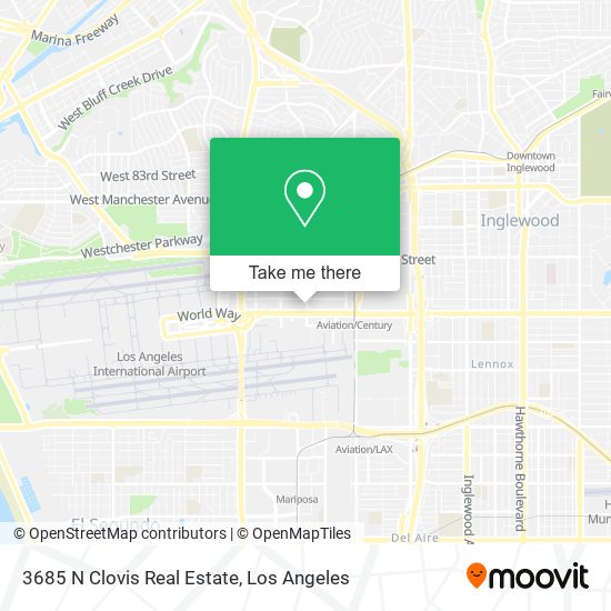 3685 N Clovis Real Estate map