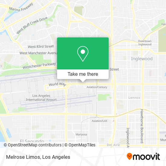 Melrose Limos map