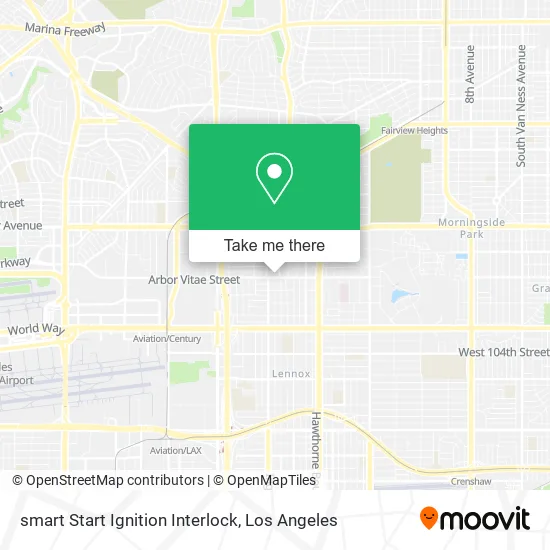 smart Start Ignition Interlock map