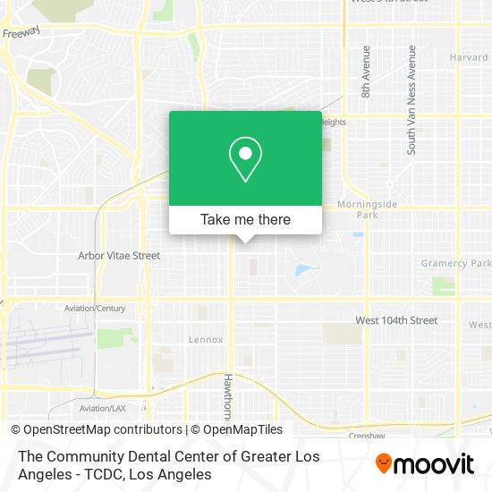 The Community Dental Center of Greater Los Angeles - TCDC map