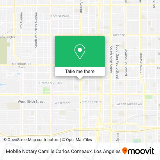 Mapa de Mobile Notary Camille Carlos Comeaux