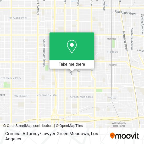 Mapa de Criminal Attorney / Lawyer Green Meadows
