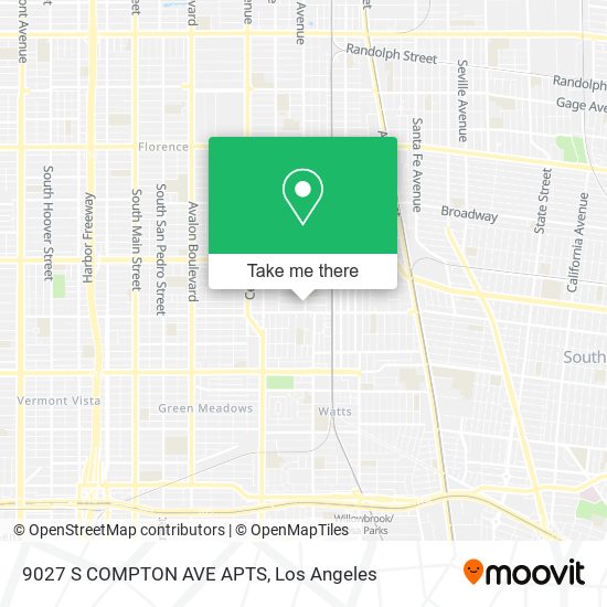 9027 S COMPTON AVE APTS map