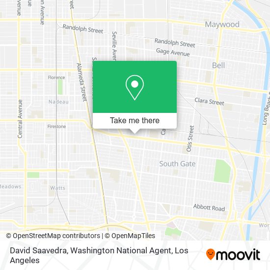 David Saavedra, Washington National Agent map