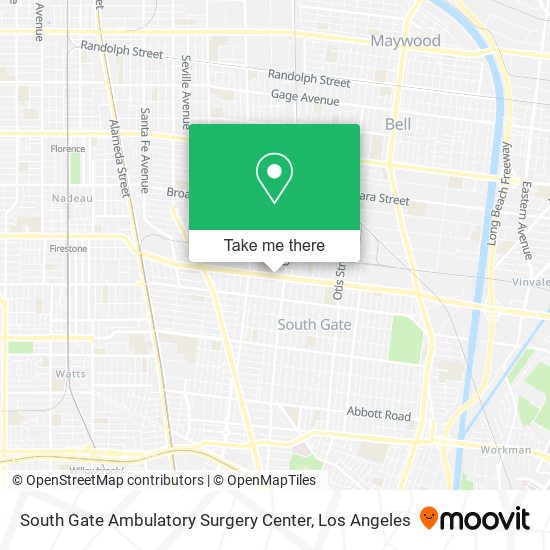 Mapa de South Gate Ambulatory Surgery Center