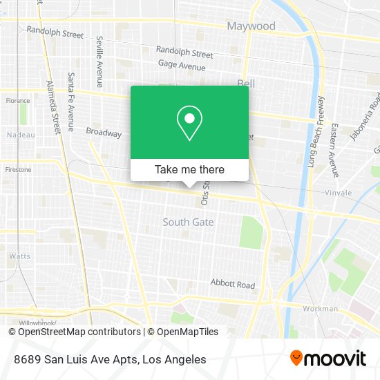 8689 San Luis Ave Apts map