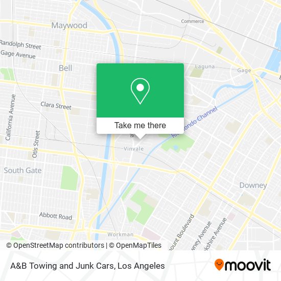 A&B Towing and Junk Cars map