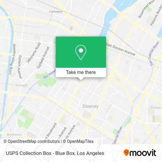 USPS Collection Box - Blue Box map