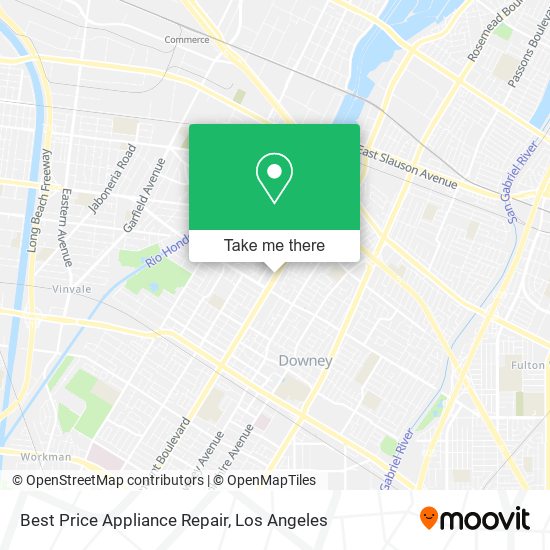 Best Price Appliance Repair map