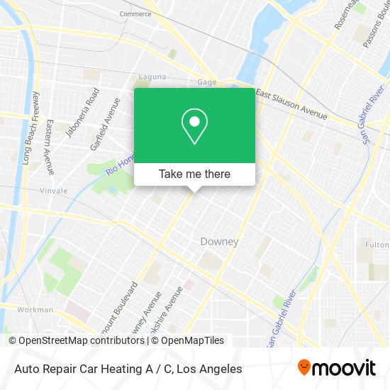 Mapa de Auto Repair Car Heating A / C