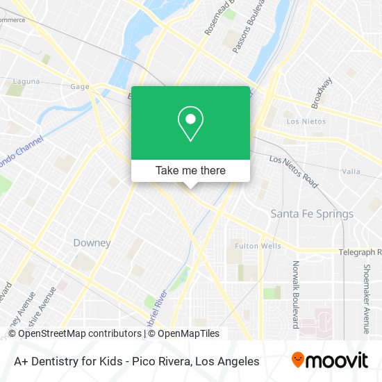 Mapa de A+ Dentistry for Kids - Pico Rivera