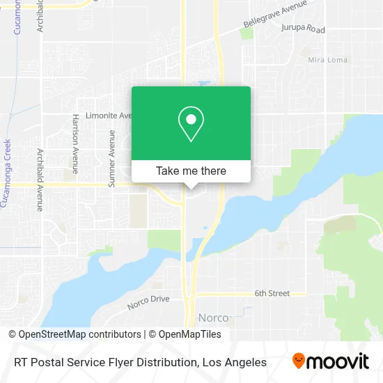 RT Postal Service Flyer Distribution map