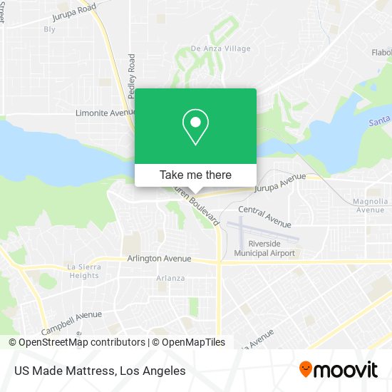 Mapa de US Made Mattress