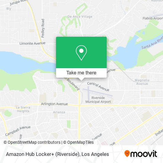 Amazon Hub Locker+ (Riverside) map