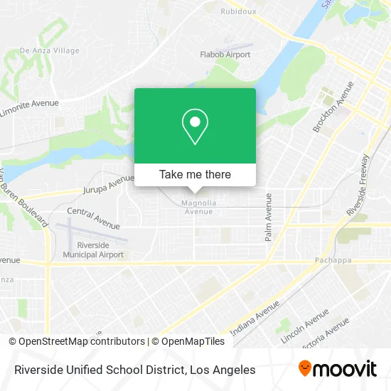 Riverside Unified School District map