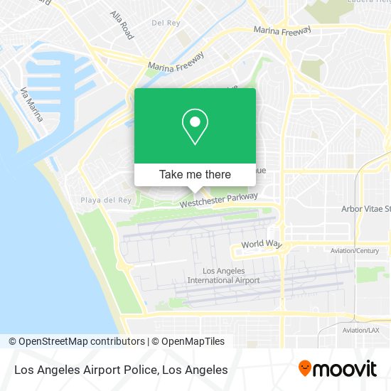 Mapa de Los Angeles Airport Police