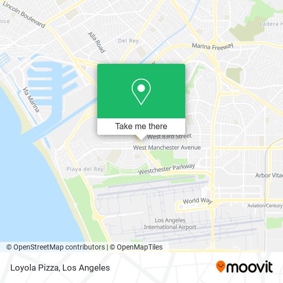 Loyola Pizza map