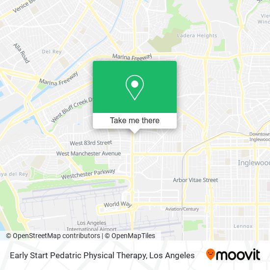 Early Start Pedatric Physical Therapy map