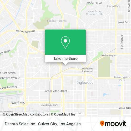 Mapa de Desoto Sales Inc - Culver City
