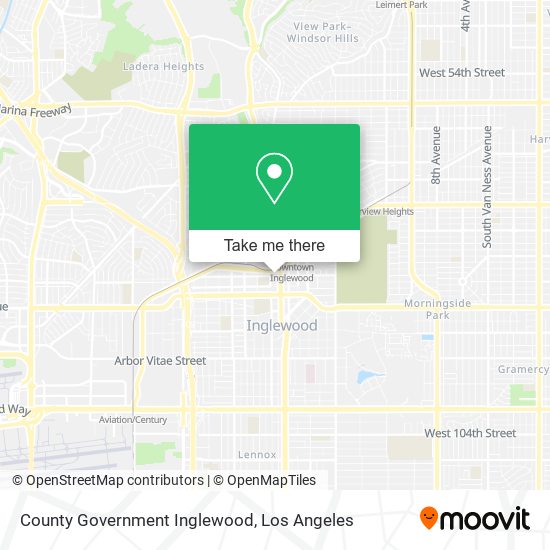 County Government Inglewood map