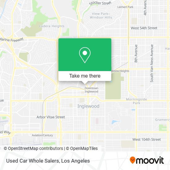 Mapa de Used Car Whole Salers