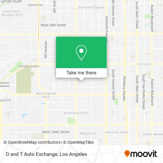 D and T Auto Exchange map