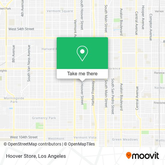 Mapa de Hoover Store